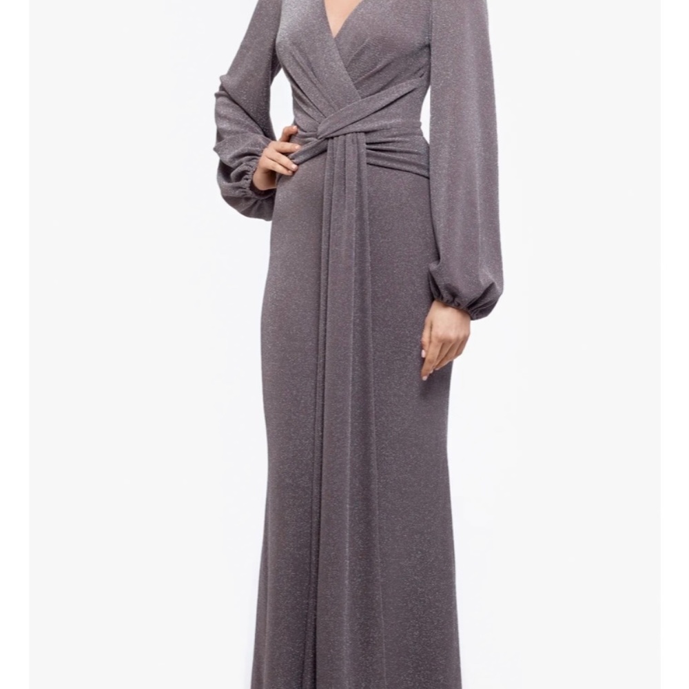 Betsy and Adam Joyce Metallic Gown Size 12